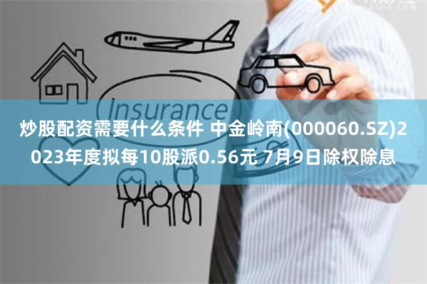 炒股配资需要什么条件 中金岭南(000060.SZ)2023年度拟每10股派0.56元 7月9日除权