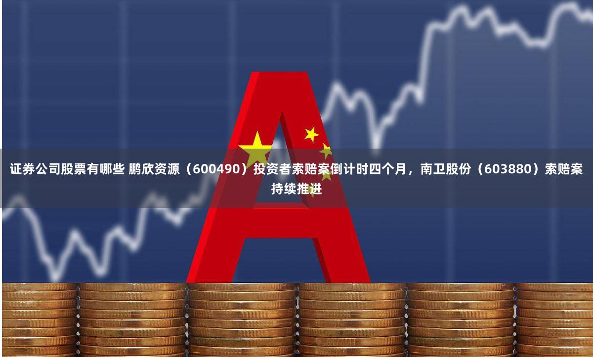证券公司股票有哪些 鹏欣资源（600490）投资者索赔案倒计时四个月，南卫股份（603880）索赔案