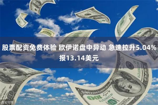 股票配资免费体验 欧伊诺盘中异动 急速拉升5.04%报13.14美元
